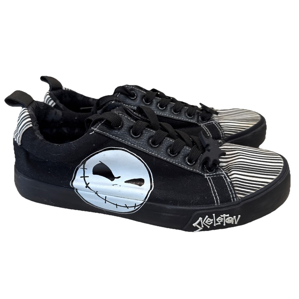 Disney Nightmare Before Christmas Jack Skellington Skeleton Adult Shoes‎ Sz 8
